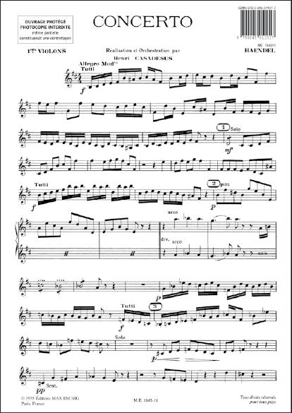 Concerto Pour Alto En Si Mineur Parts Violons 1